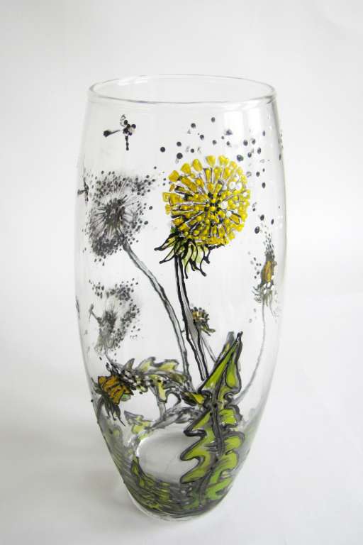 ваза для цветов с росписью